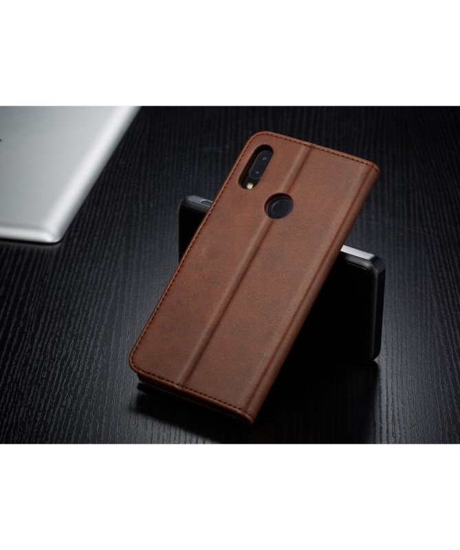 Xiaomi Redmi 7 - Étui Tommy cuir style portefeuille