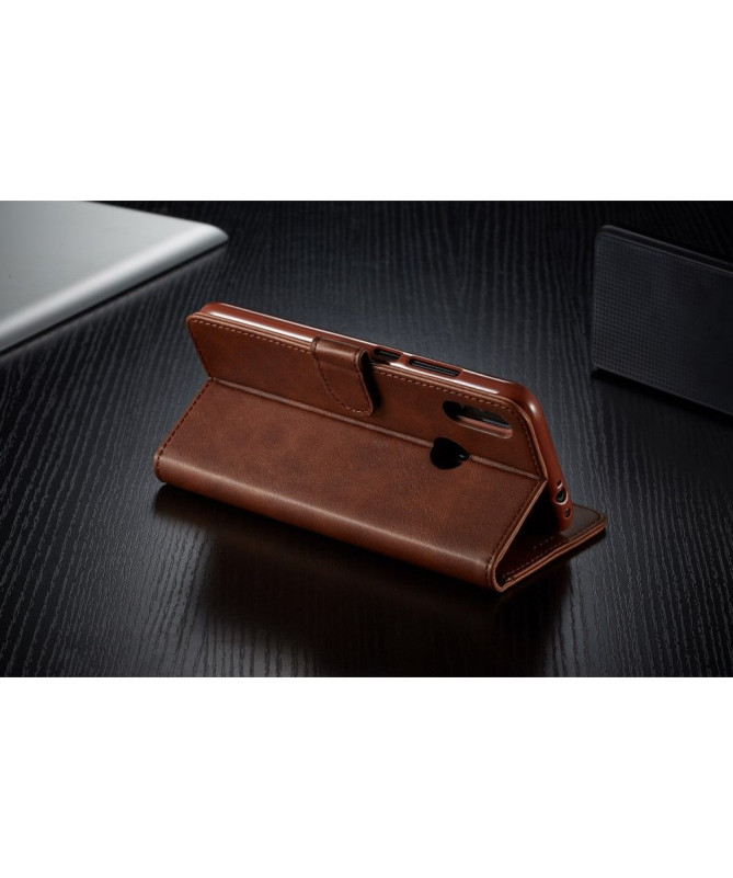 Xiaomi Redmi 7 - Étui Tommy cuir style portefeuille