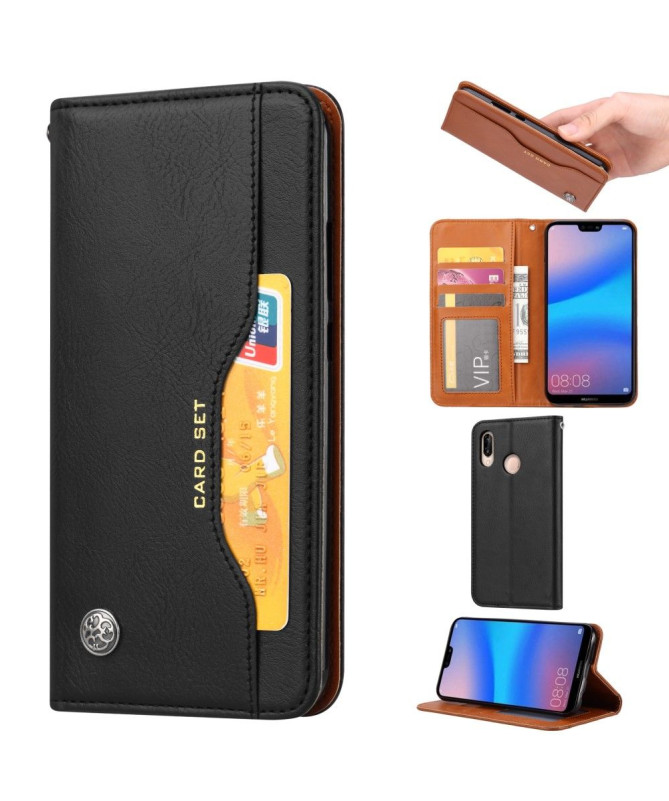 Xiaomi Redmi Note 7 - Housse cuir stand case portefeuille