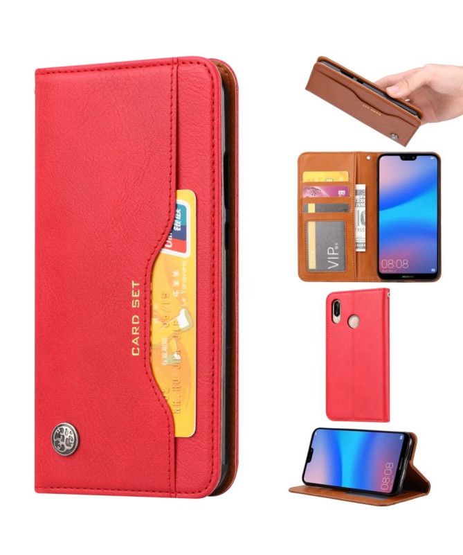 Xiaomi Redmi Note 7 - Housse cuir stand case portefeuille