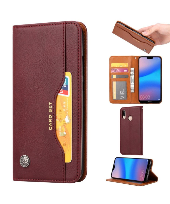 Xiaomi Redmi Note 7 - Housse cuir stand case portefeuille