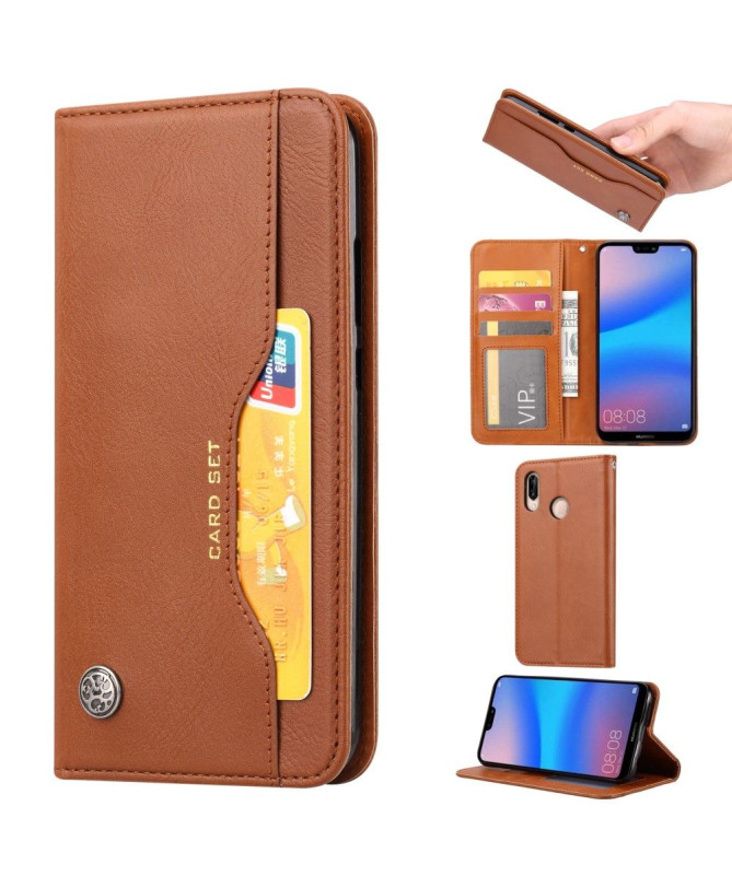 Xiaomi Redmi Note 7 - Housse cuir stand case portefeuille