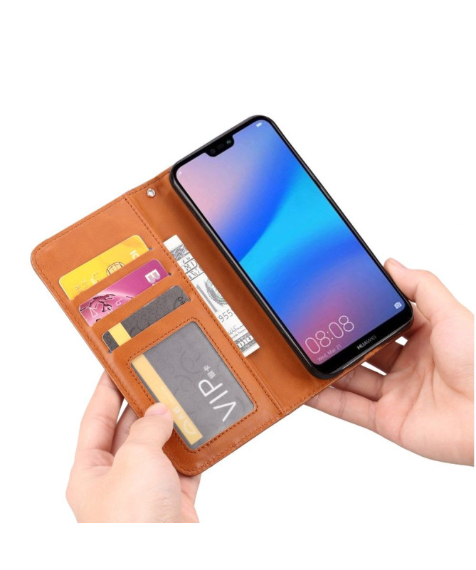 Xiaomi Redmi Note 7 - Housse cuir stand case portefeuille