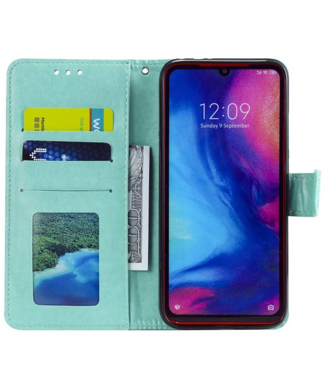 Xiaomi Redmi Note 7 - Étui avec lanière mandala soleil