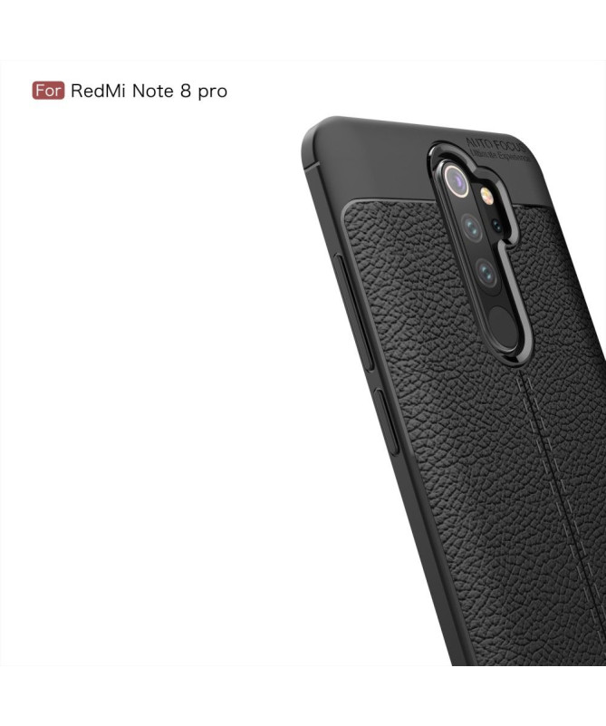 Coque Xiaomi Redmi Note 8 Pro gel finition simili cuir