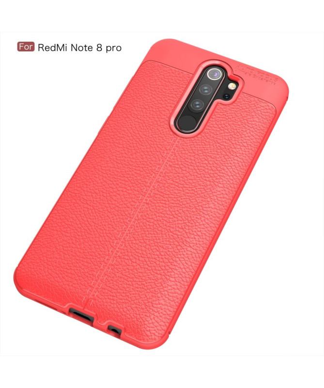 Coque Xiaomi Redmi Note 8 Pro gel finition simili cuir