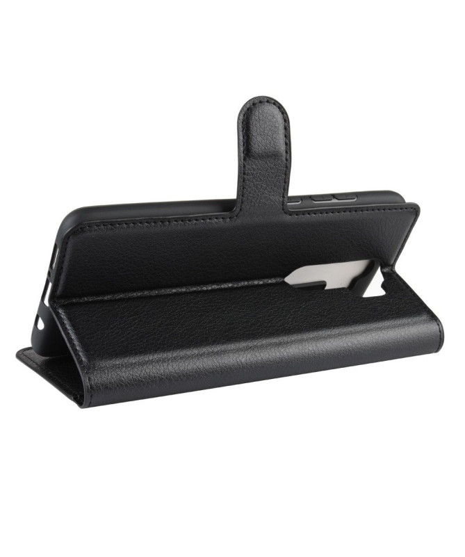 Housse Xiaomi Redmi Note 8 Pro portefeuille style cuir - Noir
