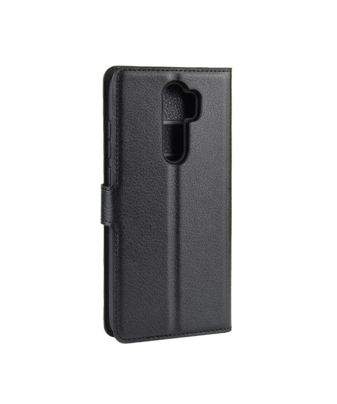 Housse Xiaomi Redmi Note 8 Pro portefeuille style cuir - Noir