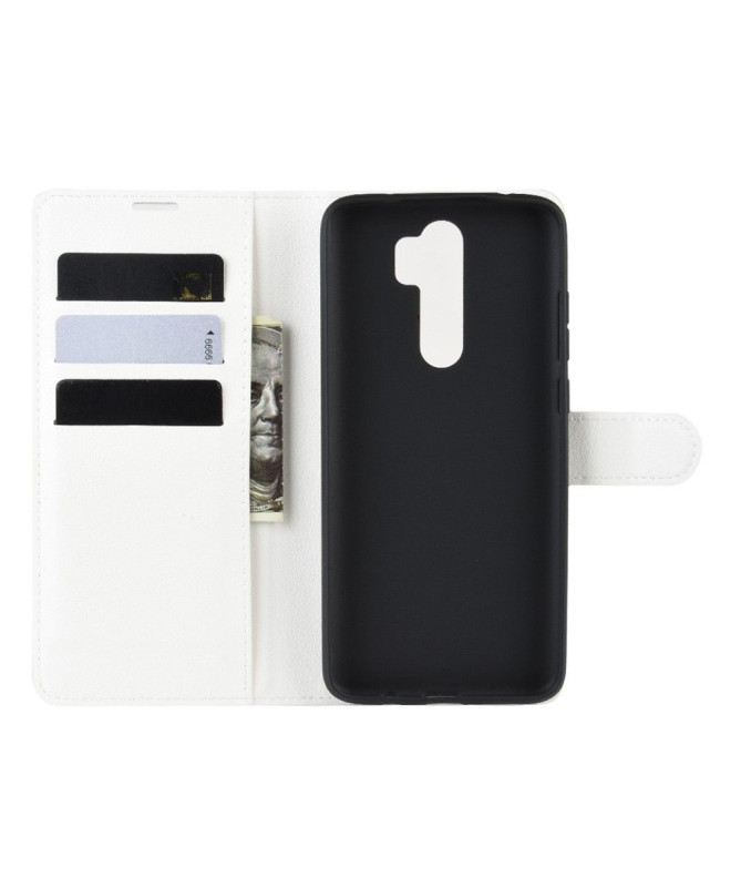 Housse Xiaomi Redmi Note 8 Pro portefeuille style cuir - Noir