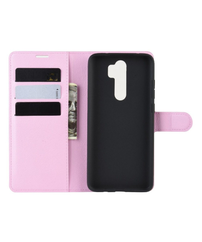 Housse Xiaomi Redmi Note 8 Pro portefeuille style cuir - Noir