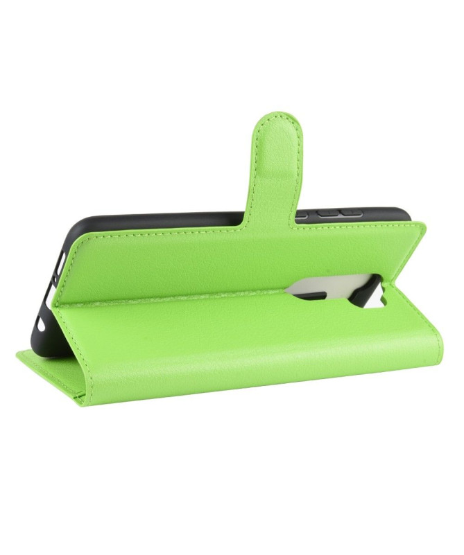 Housse Xiaomi Redmi Note 8 Pro portefeuille style cuir - Noir