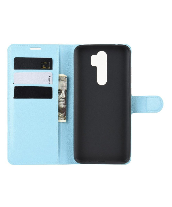 Housse Xiaomi Redmi Note 8 Pro portefeuille style cuir - Noir