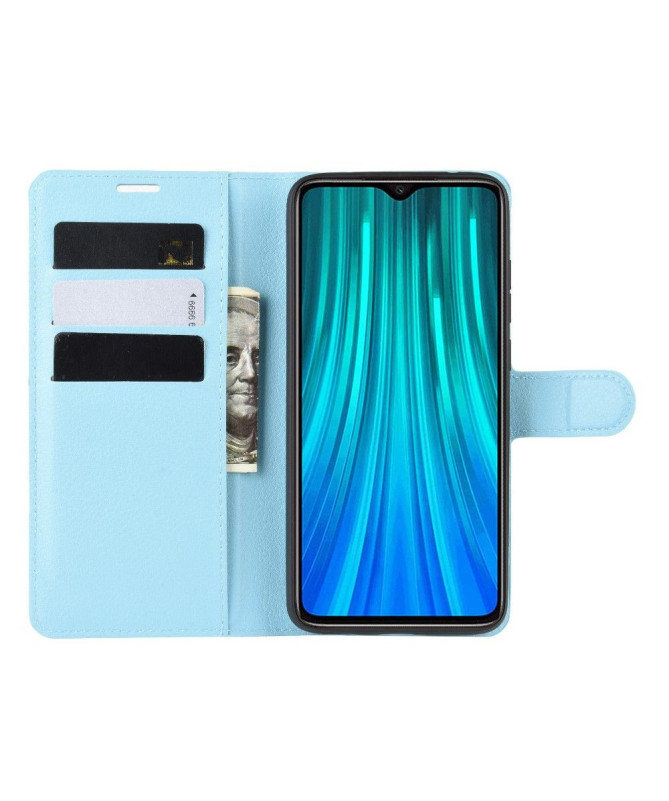 Housse Xiaomi Redmi Note 8 Pro portefeuille style cuir - Noir