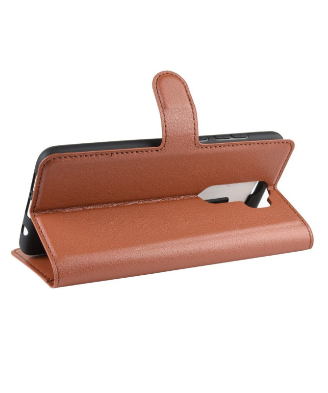 Housse Xiaomi Redmi Note 8 Pro portefeuille style cuir - Noir