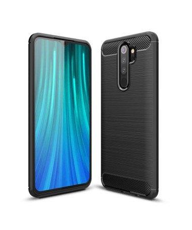 Coque Xiaomi Redmi Note 8 Pro gel brossé carbone