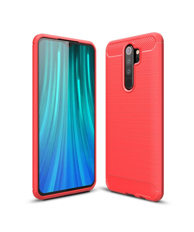 Coque Xiaomi Redmi Note 8 Pro gel brossé carbone