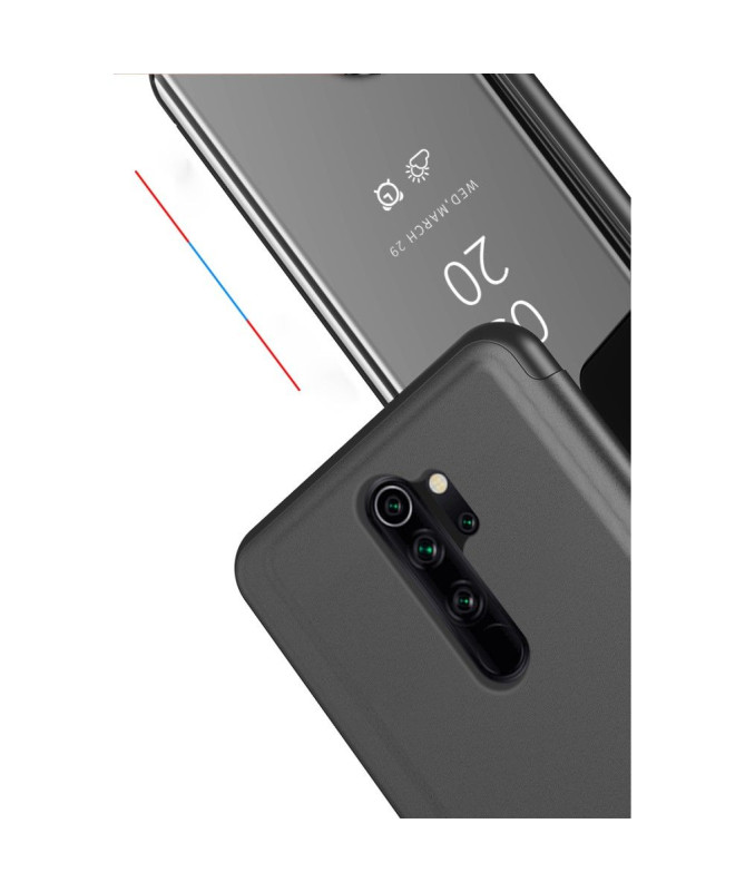 Coque avec rabat effet miroir pour Xiaomi Redmi Note 8 Pro