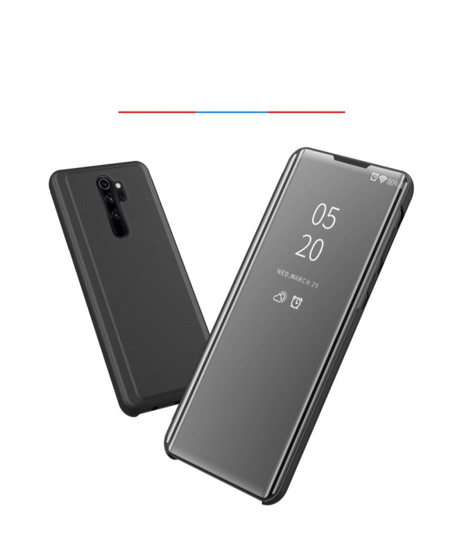 Coque avec rabat effet miroir pour Xiaomi Redmi Note 8 Pro