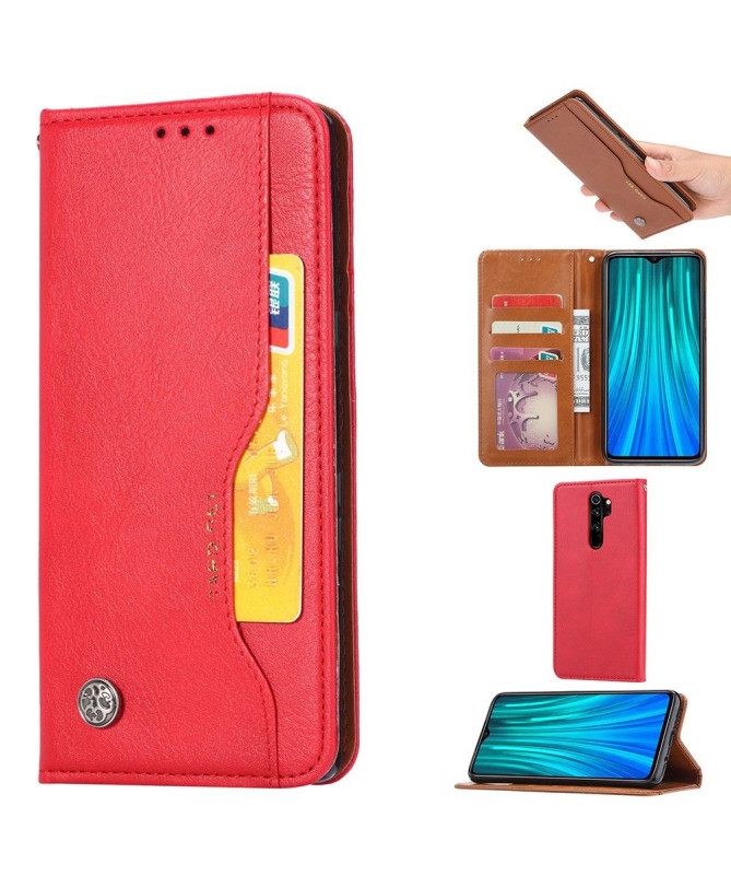 Housse Xiaomi Redmi Note 8 Pro effet cuir stand case