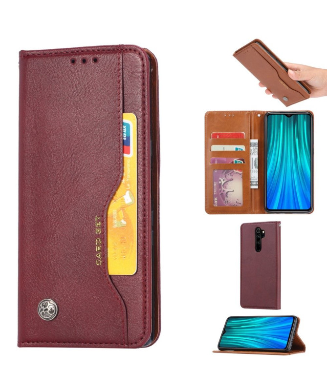 Housse Xiaomi Redmi Note 8 Pro effet cuir stand case