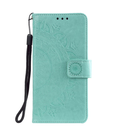 Housse Xiaomi Redmi Note 8 Pro mandala soleil avec lanière