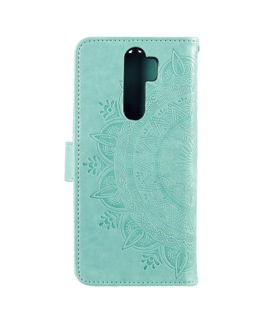 Housse Xiaomi Redmi Note 8 Pro mandala soleil avec lanière