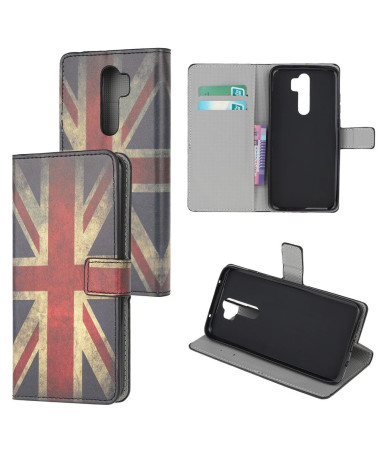 Housse Xiaomi Redmi Note 8 Pro Drapeau Anglais Vintage