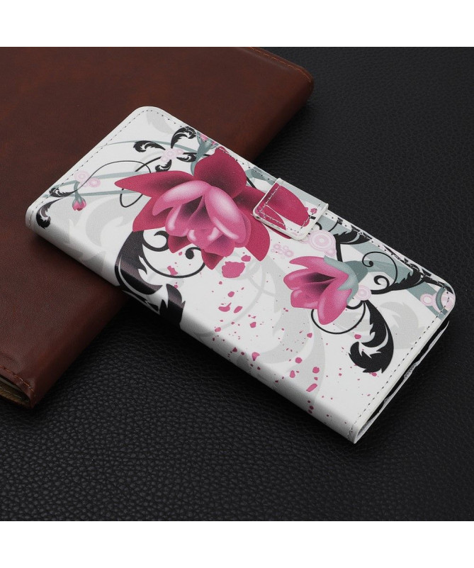 Housse Xiaomi Redmi Note 8 Pro Fleurs de lotus