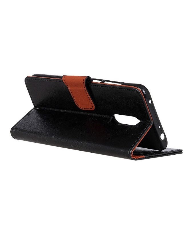 Housse Xiaomi Redmi 8 effet cuir rétro