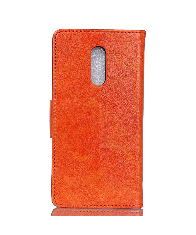 Housse Xiaomi Redmi 8 effet cuir rétro