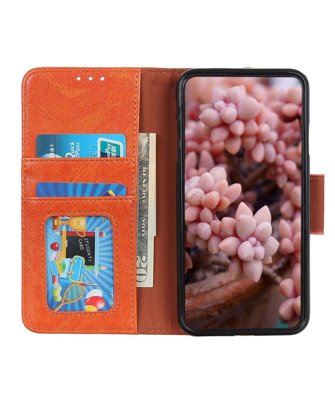 Housse Xiaomi Redmi 8 effet cuir rétro