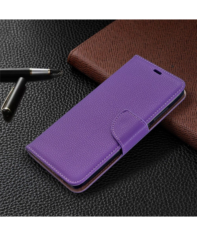 Étui Xiaomi Redmi 8 folio effet cuir grainé