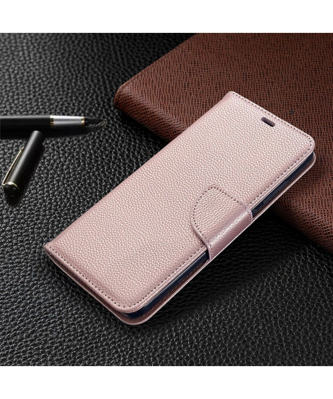 Étui Xiaomi Redmi 8 folio effet cuir grainé