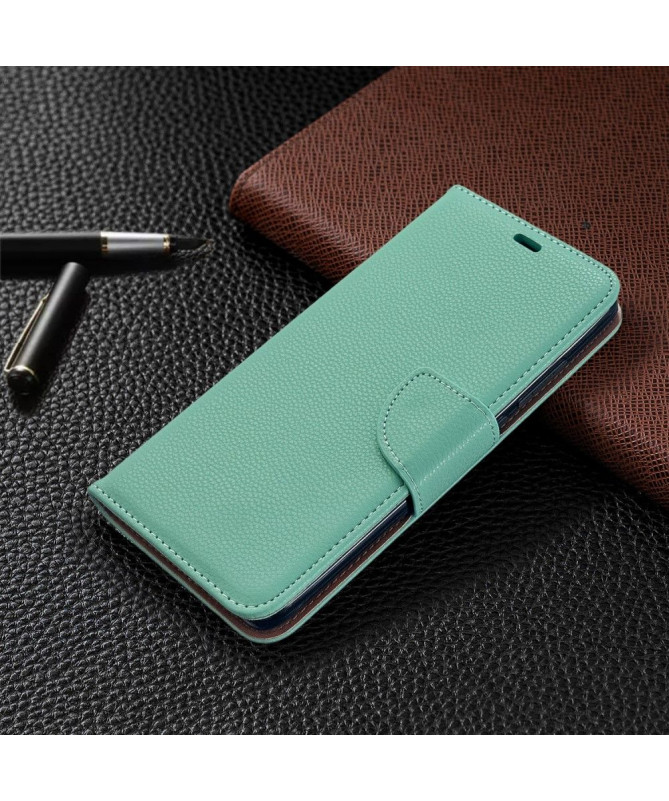 Étui Xiaomi Redmi 8 folio effet cuir grainé