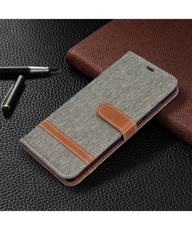 Housse Xiaomi Redmi 8 revêtement tissu porte cartes
