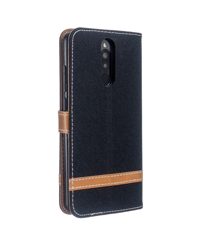 Housse Xiaomi Redmi 8 revêtement tissu porte cartes