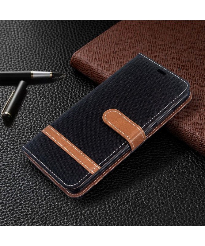 Housse Xiaomi Redmi 8 revêtement tissu porte cartes