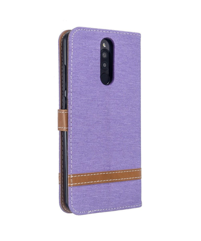 Housse Xiaomi Redmi 8 revêtement tissu porte cartes
