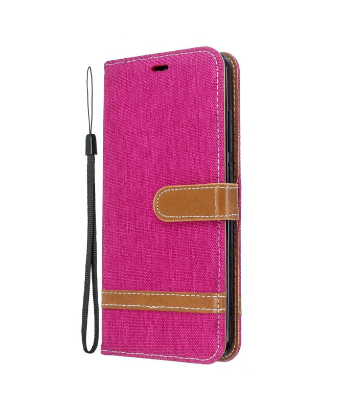 Housse Xiaomi Redmi 8 revêtement tissu porte cartes