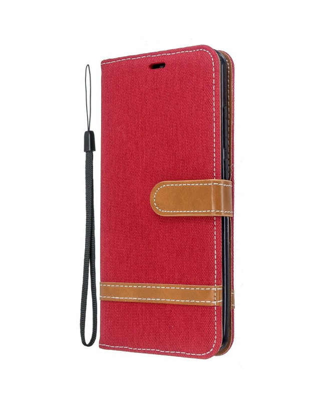 Housse Xiaomi Redmi 8 revêtement tissu porte cartes