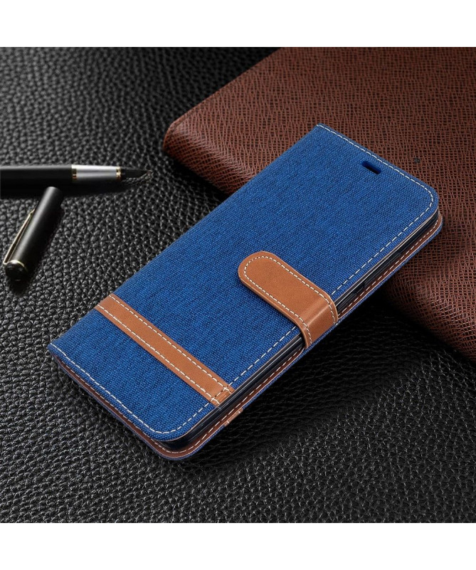Housse Xiaomi Redmi 8 revêtement tissu porte cartes