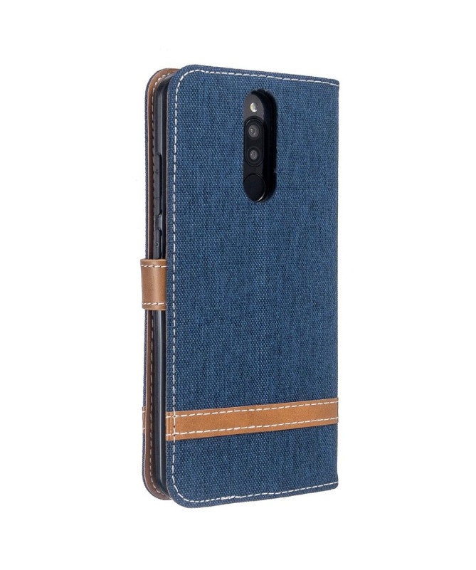 Housse Xiaomi Redmi 8 revêtement tissu porte cartes