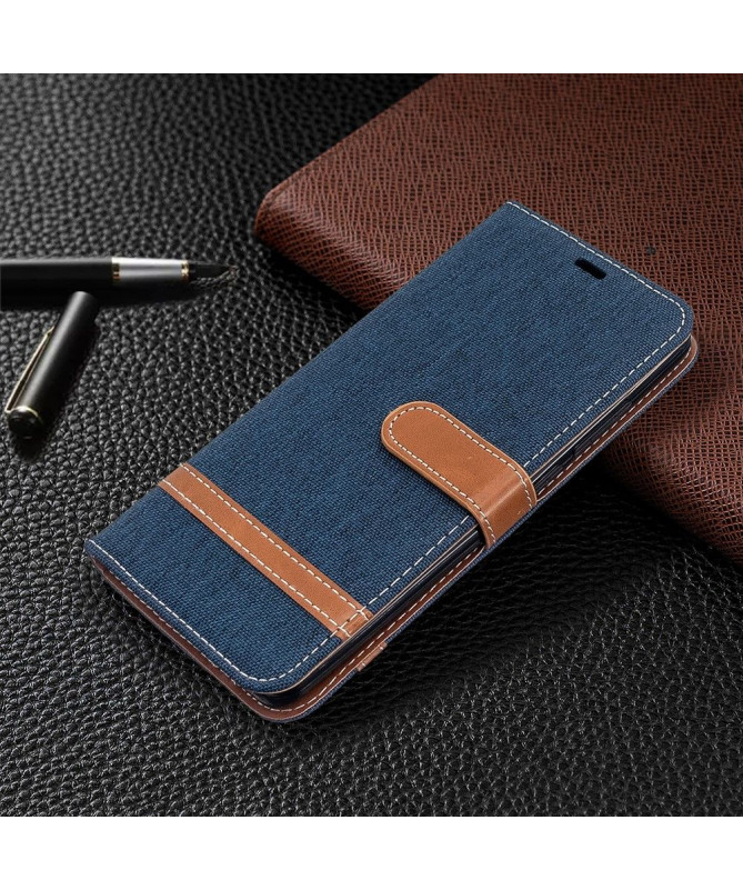 Housse Xiaomi Redmi 8 revêtement tissu porte cartes