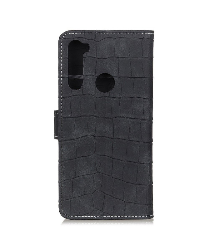 Housse Xiaomi Redmi Note 8T effet croco coutures