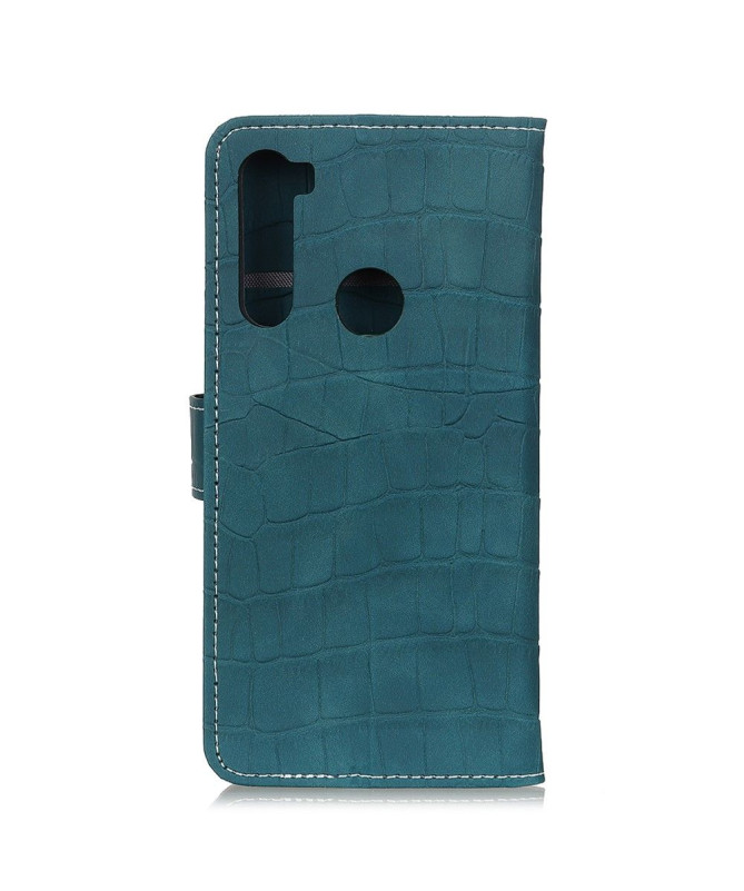 Housse Xiaomi Redmi Note 8T effet croco coutures