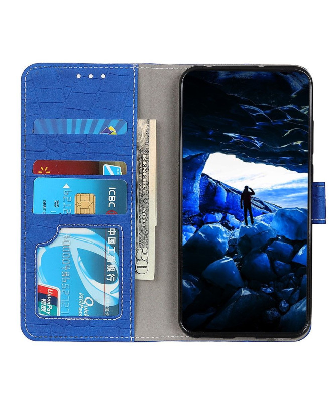 Housse Xiaomi Redmi Note 8T effet croco coutures