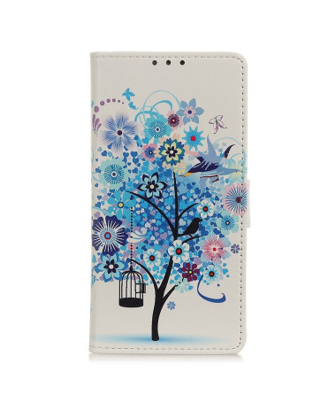 Housse Xiaomi Redmi Note 8T Arbre bleu