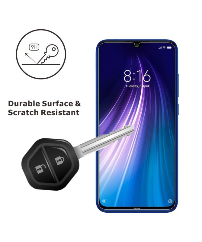 Pack de 2 films en verre trempé pour Xiaomi Redmi Note 8