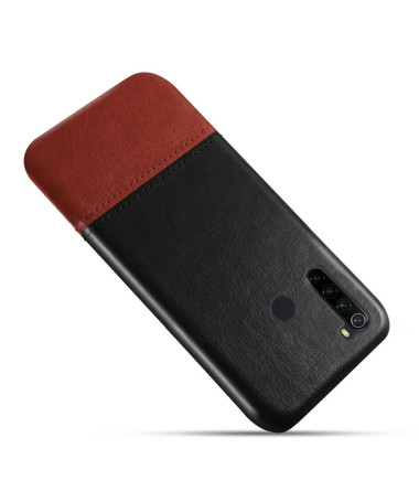 Coque Xiaomi Redmi Note 8 effet cuir bicolore