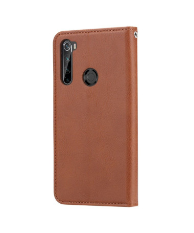 Housse Xiaomi Redmi Note 8T effet cuir stand case